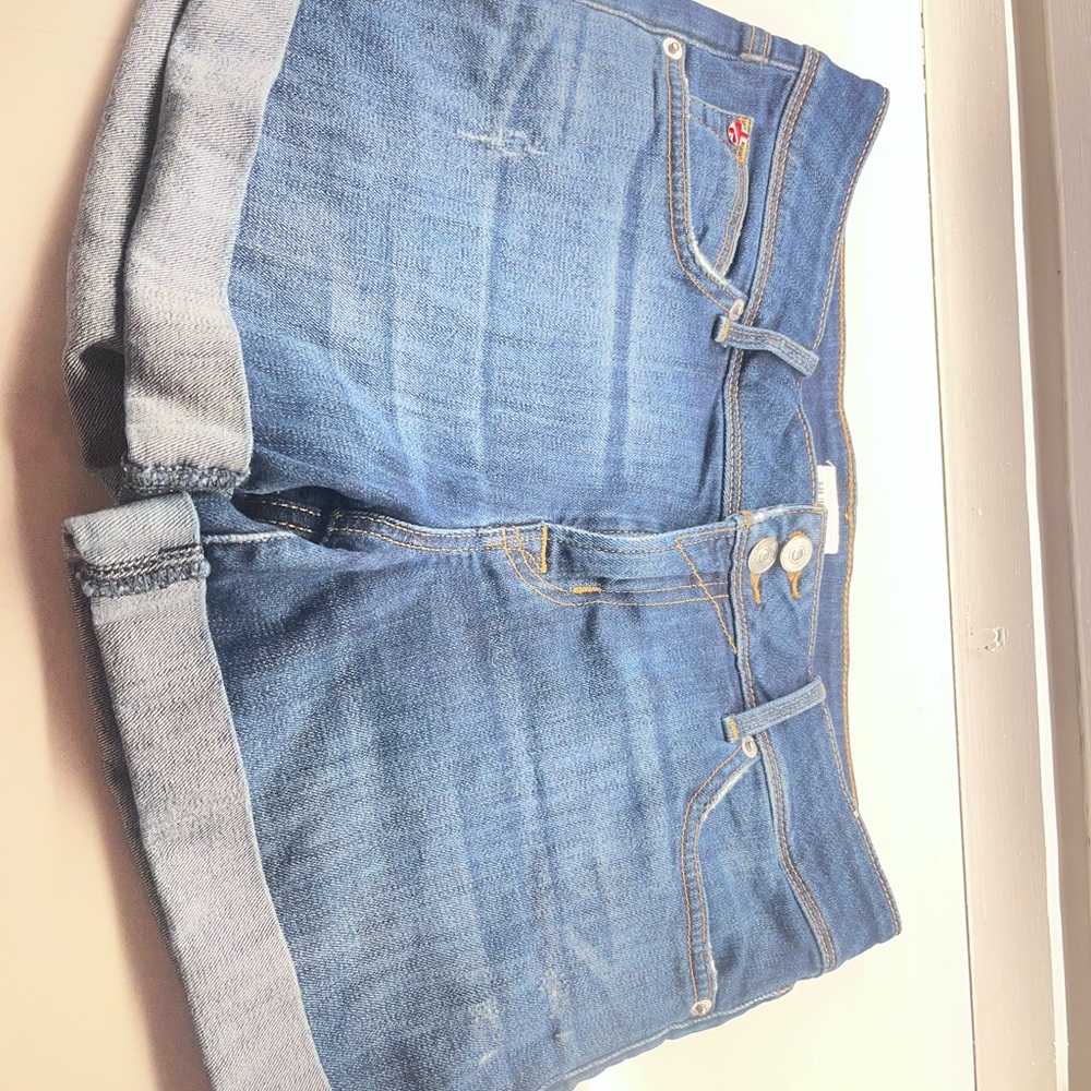 Hudson Jeans Dark Blue Denim Shorts